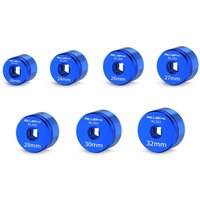 AliExpress NONE Aluminum Alloy Mountain Bike Fork Repair Tools 20mm-32mm Hex Design MTB Suspension Fork Tools Blue Repair Sockets
