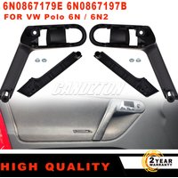 New Interior Door Handle With Retaining Cover Left Right 6N0867179E 6N0867197B For VW Polo MK3 6N 6N2 1999-2002 Car Accessories
