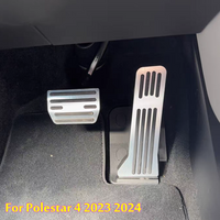 For Polestar 4 2023 2024 Accelerator Pedal Brake Non-slip Mat Cover Wear-Resistant Car High-End Interior Styling Accessories