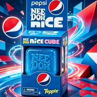 Nee Dohn Nice Cube Dr Pepper Squishy Stress Relief Toy,Soft Squeeze Fidget Cube for Kids & Adults,Anxiety Relief Sensory Toy