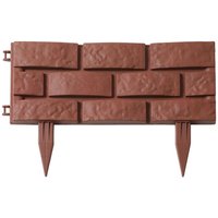 Garden Edging Border DIY Decorative Plant Support Stake Landscaping Edging Stones Brick Effect Outdoor Fence Decorative