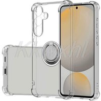 For Samsung Galaxy S25 FE S24 S23 S21 S20 FE S23FE S24FE S21FE Back Ring Holder Bracket Phone Case Original Shockproof Cover