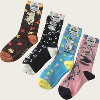 New Moomintroll Little My Mid Length Socks Anime Cartoon Cute and Fashionable All Season Combed Cotton Men's and Women's Styles