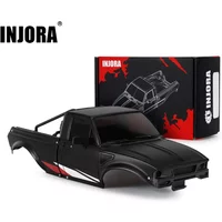 INJORA IR60 Pickup Hard Body Shell with Bed Rack for 1/18 RC Crawler TRX4M Defender Bronco