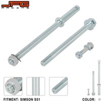 AliExpress JFGRACING Motorcycle Front and Rear Wheel Axle Set Iron motorcycles accessories For Simson S51 Dirt Pit Bike Parts Durable High quality