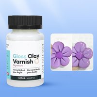 Gloss Clay Varnish 120ml Safe Air Dry Clay Gloss ForAcrylic Glossy Clay Varnish Waterproof Air Dry Clay high gloss finish