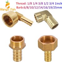 Brass Hose Fitting 6/8/10/12/14/16/19/25mm Barb Tail 1/8" 1/4" 3/8" 1/2" 3/4" 1" BSP Male Female Thread Copper Connector Coupler