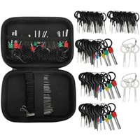 100pcs/set Car Terminal Removal Kit Box Wire Plug Connector Extractor Puller Release Pin Extractor Set Terminal Plug Repair Tool