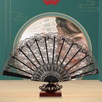 * New Sale Vintage Style Lace Folding Fan Chinese Japanese Pattern Art Craft Gift Decor