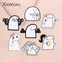 Funny Flork Meme Enamel Pins Gym Fitness Workout Muscle Dumbbell Booches Lapel Backpack Badge Jewelry Gift for Friends
