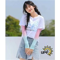 AliExpress NONE Gradient Ice Silk Arm Sleeves Sun Protection UV Cooling Arm Warmers for Men Women Outdoor Cycling Driving Sports Arm Covers