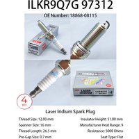 3pcs 4pcs Original NGK Iridium Spark Plug ILKR9Q7G 97312 Suitable For HYUNDAI KONA I20 I30 KIA CEED XCEED 1.0 1.4 OE 18868-08115