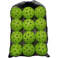 12Pcs Pickleballs Set with Mesh Storage Bag 74mm 40 Holes Outdoor Pickleball Ball Practice Competition Team Training Pickleball