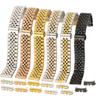 Fit Datejust Log Series Jubilee Watch Band 12 13 14 16 17 18 19 20 21 22mm Stainless Steel Strap Bracelet Flat Arc Interface image 4