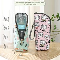 New Pattern Fashion Convenient Bottle Insulation Bag Baby Bottle Bag Baby Feeding Bottle Insulation Device Mommy Bag Accessories