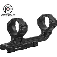 FIRE WOLF HL028 25.4/30mm Cantilever Scope Mount Dual Ring Picatinny Rail Mount, Aluminum for Rifle Scope