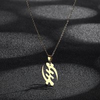 Todorova African Symbol Pendant Necklaces For Women Man Gold Color Stainless Steel Adinkra Gye Nyame Ethnic Ghanaian Jewelry