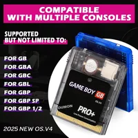 For GB GBC SP Game Consoles Gaming Accessories GB PRO+ Game Card Gameboy Card OS.V4 2000 in 1 With 8GB TF Card Game Box