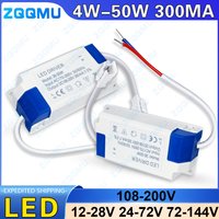 AC85-265V Constant Current Driver 4-7W 8-18W 8-24W 24-36W 36-50W LED Driver 300mA 12-28V 24-72V 24-92V Transformer Power Supply