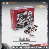 New Xcartoys Flying Life 3 Audi A3 1:64 Scale Alloy Rally Racing Diecast Car Model Collection Decoration Toys For Car Collectors