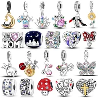 925 Sterling Silver Camera Charms Beads Fit Original Bracelets Bag Keychain Charms Beads Pendant Diy Women Jewelry Gift