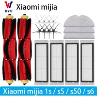 Accessoires pour aspirateur Robot Xiaomi Mijia 1S Roborock S5 S50 Max S6 MaxV S6 Pure E4 E5, rouleau de vadrouille, brosse latérale, pièces de rechange