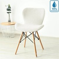Waterproof Butterfly Chair Cover Elastic Washable Seat Cover Nordic High Temperature Hotel Restaurant Home Curved Chair Cover