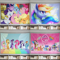 flag cartoon My For Room Dorm Party hogar bedside Living room wall hanging garden P-Pony cute Decor Banner l-Little gift
