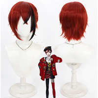 Cosplay Twisted Wonderland Riddle Rosehearts Mermaid Wig Anime and game party character short wig