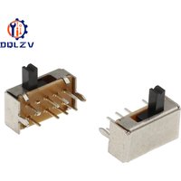 SK23D07 SK23D07VG4 8 Pin PCB 3 Position 2P3T DP3T Miniature Slide Switch Side Handle High 4mm