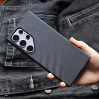 Ultra-thin Slim Matte Clear Geometric Pattern Case for Samsung Galaxy S26 Ultra S25 Plus S24 Skin Feel Shockproof Funda Cover