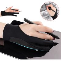 1pcs Two-Finger Drawing Gloves Two Finger Screen Glove Keeps Screen Clean While Sketching For Apple iPad Air Tablet S/M/L Size