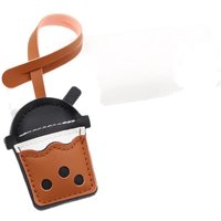 Double-Sided Lamb Suede Boba Cup Keychain Charm - Fashion Bag & Clothing Pendant, Accessories, Cute Gift for Women