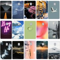 It's My Life Credit Debit Card Skin Stickers Film Star Laser Fashion Women PVC Front Side Protective Cover Women Accessories