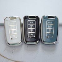 For Hyundai Tucson Azera IX35 Sonata for Kia Sportage R Borreed Sorento K5 K7 4Buttons TPU Key Case Cover Shell Fob Holder