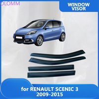 For Renault SCENIC 3 2009 2010 2011 2012 2013 2014 2015 Wind Deflectors Rain Guards Door Visor Vent Shades Window Visor