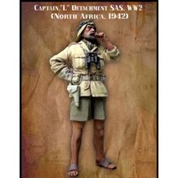 1/35 Scale Die Cast Resin Figure Assembled Model Kit British SAS Captain North Africa Miniature Soldier Unassembled Unpainted