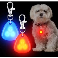 LED Pet Pendant Collar Waterproof Dog Collar Light for Outdoor Walking Safety Silicone LED Dog Collar