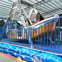 12-Seats Mini Pirate Ship Swing Boat Ride Fairground Amusement Park Attraction for Sale