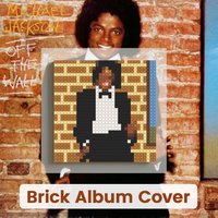 M-Michael Jackson Music Album Cover Poster Building Blocks Mosaic Pixel Art Brick Painting DIY Home Wall Decor For Pop Music Fan