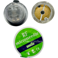 Green Disposable RF Microneedling Cartridge Gold Plated 10/25/64 pins Nano Consumables for RF Microneedle Machine Needle