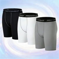 Men's Compression Shorts Shapewear Men Skinny Tights Quick Dry Training Sport Shorts Jogging Gym Fitness Body Shaper Short Pants