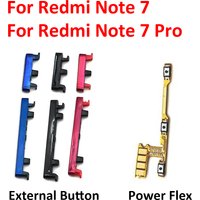 New Side Volume Button + Power ON / OFF Buttton Key Set For Redmi Note 7 Pro Replacement Parts