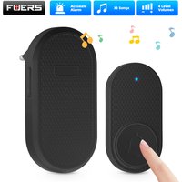Fuers Wireless Doorbell Waterproof Welcome Chime Home Door Bell Intelligent 32 Songs Smart Melodies Alarm With Battery