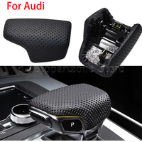 Car LHD Shift Knob Cover 4M1713139F For Audi A4 allroad S4 A5 S5 Q5 RS4 RS5 Q7 Perforated Leather Gear Shift Knob Cover