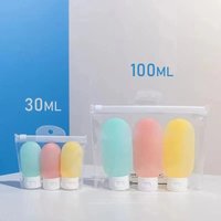 3Pcs 30/60/100ml Refillable Bottle 30ml 60ml 100ml Soft Lotion Container Squeeze Tube Empty Bottle Portable Travel Shampoo