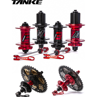 AliExpress TANKE MTB 120 Click Hub 6 NBK Bearing Bike Front Rear 32 36 Holes Disc Brake QR Bicycle mass thunder Noisy Cube HG 6 Pawl Hubs