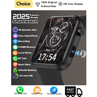 LIGE New 512MB Camera Smart Watch 1.91" HD Bluetooth Call Video Sound Recording Sports Fitness Smartwatch For Android iOS 2025