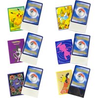 60PCS 66x91mm Standard Size PKM Card Sleeves Pikachu/Gengar/Mewtwo/Mew Art Printed Card Protectors for TCG Trading Cards