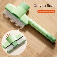One Button Self-cleaning Pet Grooming Brush Portable Dog Cat Hair Remover Comb Gentle Massage Shedding Tool